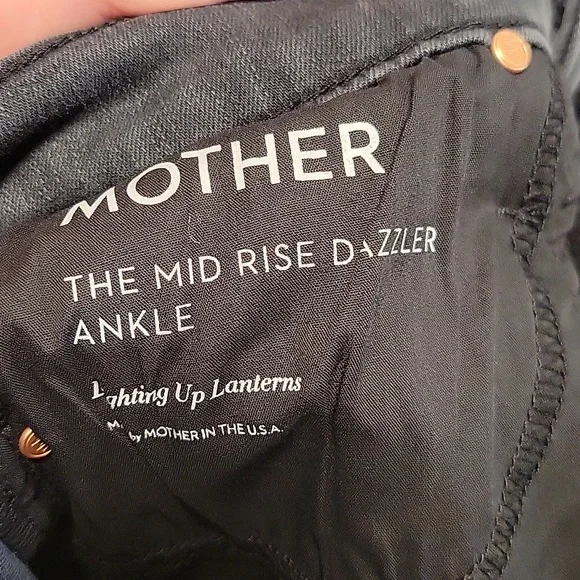 MOTHER The Dazzler Mid Rise Ankle Jeans-Lighting Up Lanterns - Picture 9 of 9